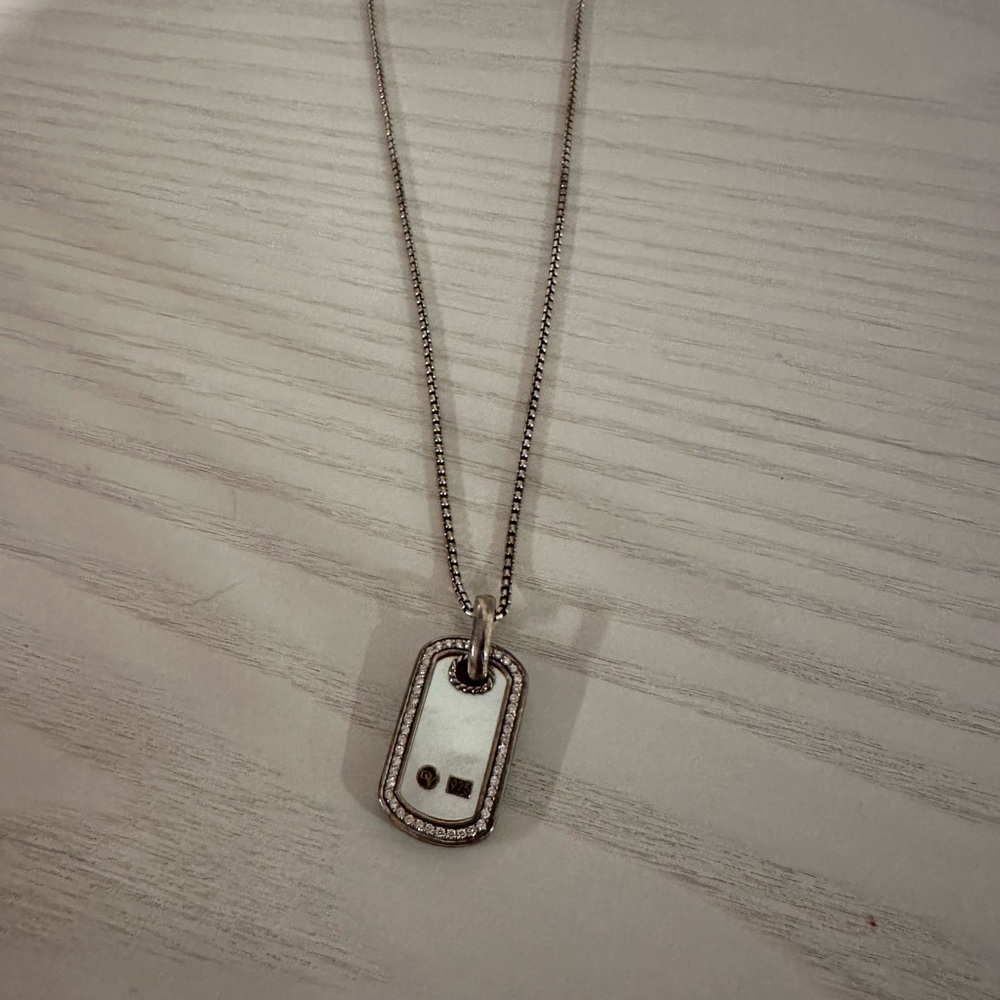 David Yurman mother of pearl necklace
